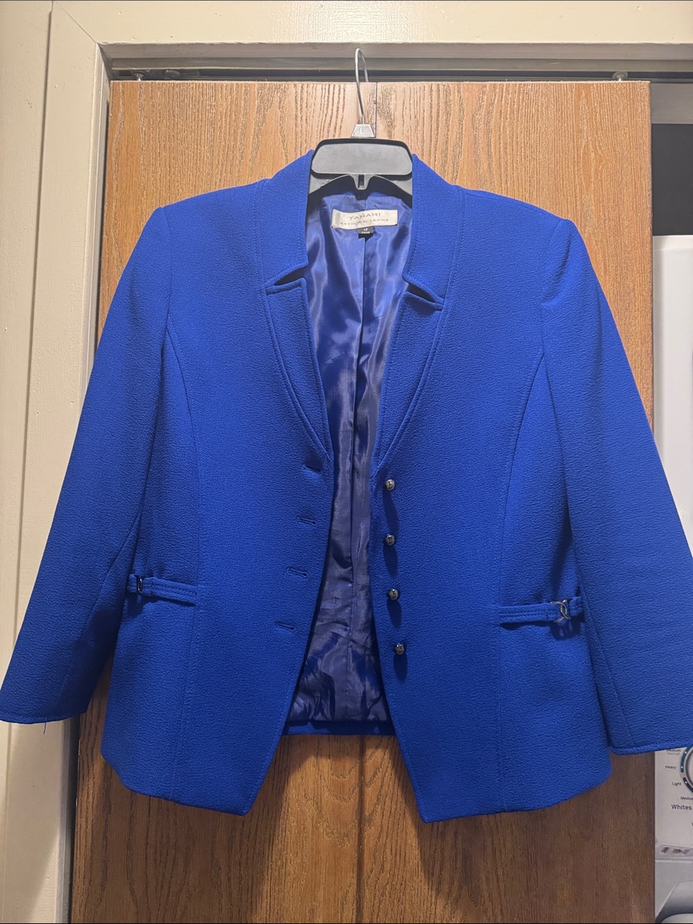 Tahari Royal Blue Blazer Size: 12